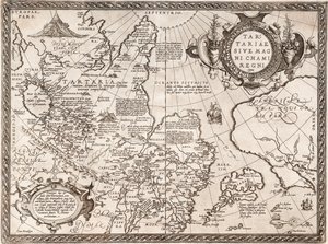Mappa della Russia Da: Theatrum Orbis Terrarum, 1598 da Abraham Ortelius