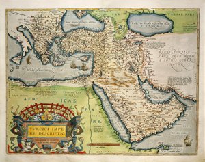 Mappa della Turchia, da Theatrum Orbis Terrarum di Abraham Ortelius da Abraham Ortelius