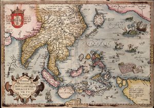 Mappa delle Indie Orientali di Ortelius, c.1570 da Abraham Ortelius