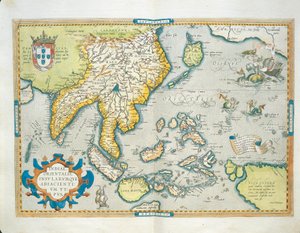 Mappa delle Indie, dal Theatrum Orbis Terrarum di Abraham Ortelius da Abraham Ortelius