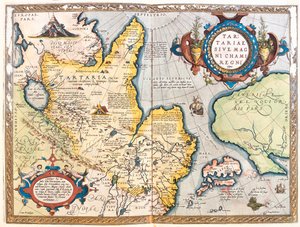 Russia nord-orientale da Abraham Ortelius