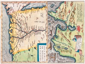 Egitto nord-orientale, Tunisi, Egitto, Tunisia da Abraham Ortelius