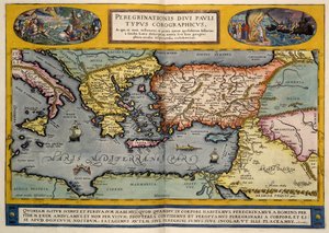 La regione mediterranea da Abraham Ortelius