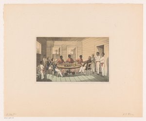 Surinamesi e olandesi bevono tè da Abraham Pieter Felix