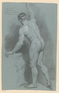 Nudo maschile in piedi, visto di schiena (2° premio 1774)