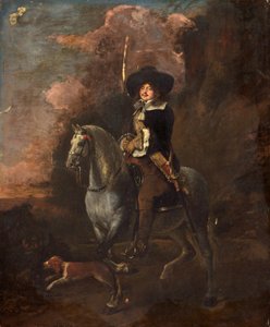 Cavaliere su un cavallo grigio, c.1660 da Abraham Pietersz. van Kalraet