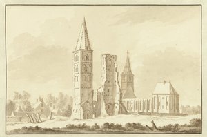 Abbazia di Egmond da Abraham Rademaker