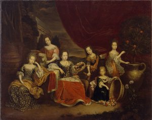 I figli del principe Giovanni Giorgio II di Anhalt Dessau da Abraham Snaphaen