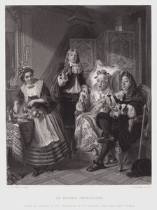 Il Malato Immaginario (incisione) da Abraham Solomon