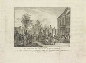 Consegna delle chiavi della città a Luigi Napoleone, 1808 da Abraham Vinkeles