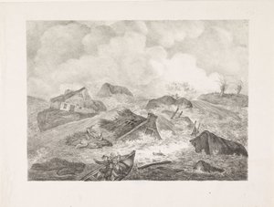 Rottura della diga di Kampen, 1825 da Abraham Vinkeles