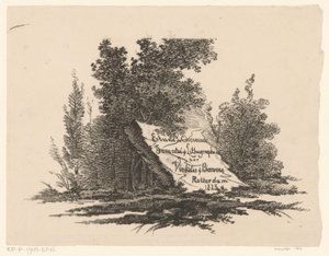 Pietra nel paesaggio (Studio di cavalli) da Abraham Vinkeles