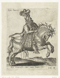 Cavaliere francese con pistola da Abraham de Bruyn (attributed to)