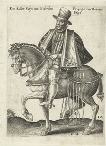 Principe olandese a cavallo da Abraham de Bruyn (attributed to)