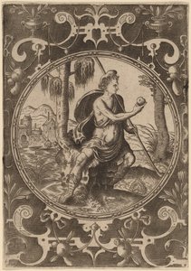 Paride con la mela da Abraham de Bruyn