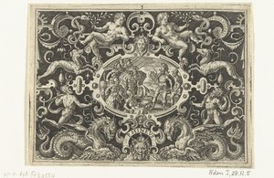 Perseo mostra il suo scudo di Medusa a Fineo (PHINEUS)