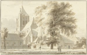 La chiesa di Geffen da Abraham de Haen (II) (attributed to)