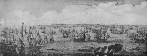 Battaglia nelle Downs, c1639 da Abraham de Verwer