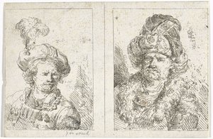 Due busti maschili da Abraham van Strij (I)