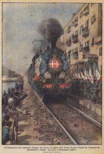 Accompagnata dal commosso omaggio del popolo, la salma della Prima Regina d