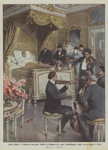 Agonia allegra, il banchiere americano Walker avvelenatosi per errore incurabilmente, muore fra la musica e i fiori da Achille Beltrame