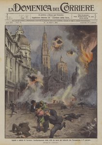 Agonia e caduta di Anversa, bombardamento della città da parte dei tedeschi che l