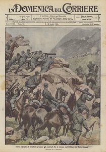 Ardite pattuglie di cavalleria premono gli austriaci che si ritirano dall