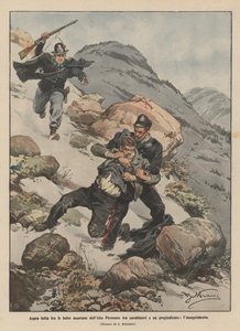 Aspra lotta fra le balze montane dell
