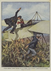 Aviazione giudiziaria, poliziotto americano che da un aeroplano scorge un assassino e lo arresta da Achille Beltrame