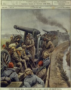 Guerre balcaniche (1912-1913), Ultimo sforzo per salvare Costantinopoli inviando truppe e merci alla linea Ciafalda, 1 dicembre da Achille Beltrame