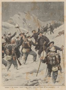 Capodanno in alta montagna, incontro di alpini italiani e francesi alla frontiera con una temperatura di -16º