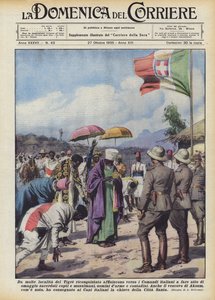 Da molte località del Tigre riconquistato affluiscono verso i Comandi italiani da Achille Beltrame