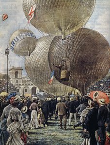 Partenza del pallone aerostatico alla Fiera dell