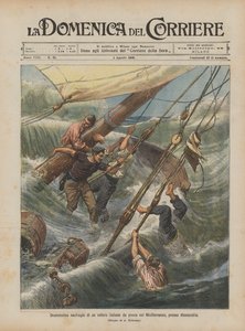 Drammatico naufragio di un veliero italiano da pesca nel Mediterraneo, presso Alessandria