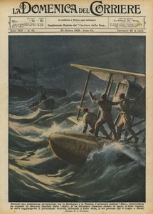 Durante una tempestosa navigazione tra la Sardegna e la Tunisia, il piroscafo italiano Duce da Achille Beltrame