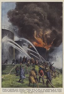 Fiamme di quaranta metri d
