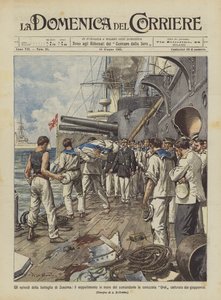 Il seppellimento in mare del comandante della corazzata Orel