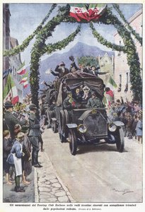 Gli escursionisti del Touring Club Italiano nelle valli trentine ricevuti con accoglienze