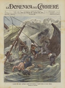 I drammi del mare, naufragio causato dal monsone di operai italiani nel mare Indiano
