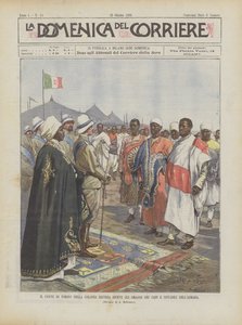 Il conte di Torino nella colonia Eritrea riceve gli omaggi dei capi e notabili dell