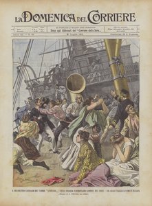Il drammatico naufragio del vapore Lusitania, sulla spiaggia di Ferryland (America del Nord)