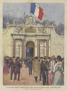 Il gran banchetto offerto dal presidente della Repubblica Francese nell