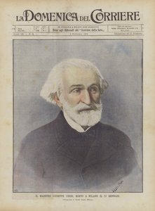 Il maestro Giuseppe Verdi, morto a Milano il 27 gennaio da Achille Beltrame