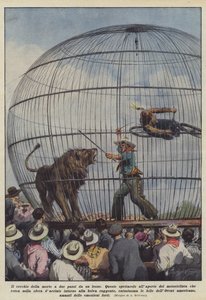Il cerchio della morte a due passi da un leone da Achille Beltrame