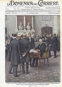 Il frutto della vittoria militare italiana, la firma della pace con l