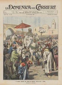 Il solenne ingresso del sultano del Marocco Abd-el-Aziz a Rabat da Achille Beltrame