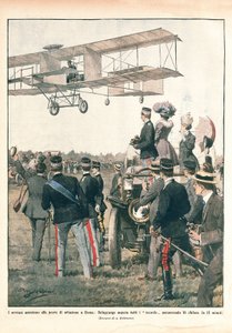 Italia, Il volo di Leo Delagrange, La Domenica del Corriere da Achille Beltrame