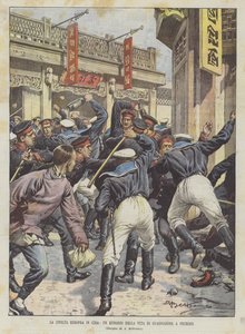 La civiltà europea in Cina, un episodio della vita di guarnigione a Pechino da Achille Beltrame