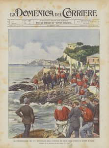 La commemorazione del 42° anniversario della partenza dei Mille dallo scoglio di Quarto al mare da Achille Beltrame