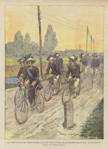 La compagnia dei bersaglieri ciclisti che s